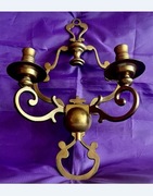 Mosiężny Kinkiet Świecznik na świec dostawa gratis