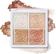 Boobeen Paleta różu i rozświetlacza, 4-kolorowy DARMOWA DOSTAWA