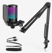 Mikrofon A6T + ramię pantograf | Zestaw USB