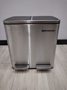 Podwójny kosz na śmieci odpady 2x15L cichy domyk wiadra wewnętrzne