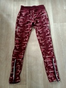 legginsy damskie ściągacze na dole odblaski