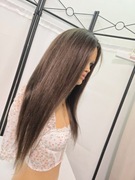 Topper włos naturalny brąz poziom 4