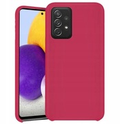 Plecki Etui Matt Case Silicone do Samsung Galaxy A72 4G / 5G bordowy