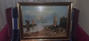 Obraz olejny na płótnie William Turner "Wschód słońca we mgle"
