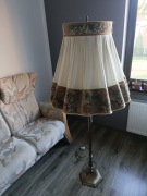 Duża lampa podłogowa vintage Bawaria 165 cm mosiądz