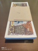 Laos - paczka banknotów 500 kip 1988 UNC