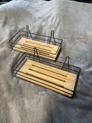 SCANDIC PÓLKA ŁAZIENKOWA CZARNA BAMBUS