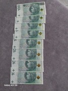 Banknoty 100 zł 8 szt