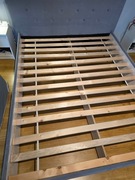 Łóżko Tapicerowane 160x200 Szare Pikowane + Stelaż (Do drobnej naprawy)