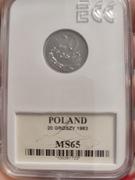 20 Groszy 1983 MS 65 GCN