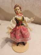 Lalka regionalna - Krakowianka Cepelia PRL