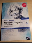 "Ponad Słowami". Maturalne karty pracy klasa 4