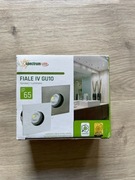 Oczko sufitowe hermetyczne IP65 kwadratowe GU10 srebrne