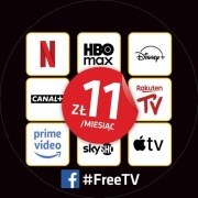 #freetv wiele serwisów VOD od 11 zł/m-c  na SMART TV, Google TV, Fire TV