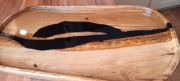 Patera / taca z dębu i żywicy barwionej na czarno. Prezent