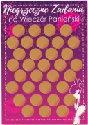 PLAKAT A3 ZDRAPKA Z ZADANIAMI DLA PRZYSZŁEJ PANNY MŁODEJ WIECZÓR PANIEŃSKI