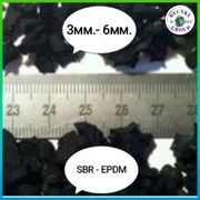 Granulat gumowy 3 - 6mm SBR EPDM, RUBBER GRANULES