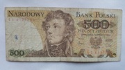 Polska banknot 500zl z1982r