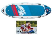 F2 SUP MEGA 477cm 2xkomora deska pływania olbrzym XXL 6os. 450kg NOWA
