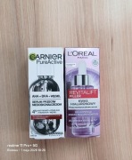 Loreal serum z kwasem hialuronowym+ Garnier serum na niedoskonałości 30ml