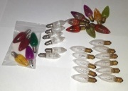 Zestaw 22 szt. żarówek choinkowych E10 15V 3W mix kolorów + 8szt.GRATIS