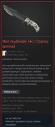 Nóż myśliwski | Czarny laminat CS2 CSGO kosa nóż