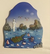  Ceramiczny magnes na lodówkę CYPR Nikozja Limassol Lamaka Pafos Peja (7)