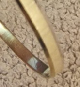 9.36 grama bransoletka 585 sztywna 7cm