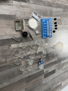 Zestaw chemika szalki zlewki 