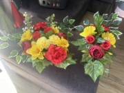 Zestaw na cmentarz,ikeban, bukiet,wkład do wazonu