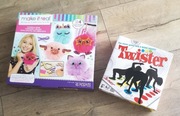 Gra twister plus kreatywny zestaw do robienia pomponow 