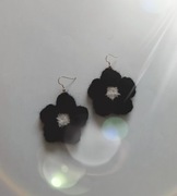 Kolczyki zrobione na szydełku