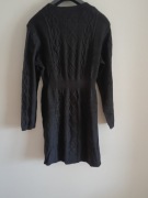 Sukienka z dzianiny, z okrągłym dekoltem, elegancka, tunika, sweter XL