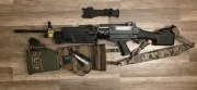 Replika ASG, karabin maszynowy M249, A&K