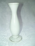 WAZON, FLAKONIK PORCELANOWY - BIAŁY, POZŁACANY