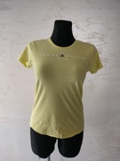 Tommy Hilfiger T-shirt damski z nadrukiem- faded lime