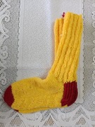 Skarpetki dziergane na drutach 