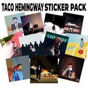 Taco Hemingway Cover Sticker Pack - 11 szt. naklejek