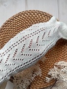 Rajstopy ażurowe niemowlęce dla niemowlaka na sesję chrzest 3-6 62 68 74