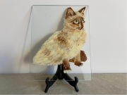 Obraz Kot Syjamski Rysunek na Szkle Podpis