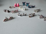 14 par dziecięcych kolczyków - clair's stich jednorożce tęcza lody