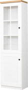 NOWA biała witryna szkło regał szafka BODZIO Toskania lewa 190cm 50cm
