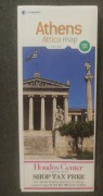 Mapa Attyki i Ateny plan centrum miasta 