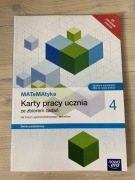 Matematyka 4. Karty pracy ucznia ze zbiorem zadań. Zakres podstawowy 