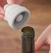 2szt korek do wina szampana dekoracyjny silikonowy korek do butelek