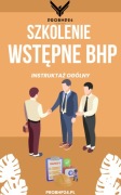 Szkolenie wstępne BHP - instruktaż ogólny – wysyłka druku 24H