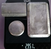 Zlewki sztabki cyny Sn 950 ze starych wyrobów Zinn 95%