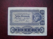 BANKNOT AUSTRO - WĘGRY / AUSTRIA 10 Koron 1922 r.