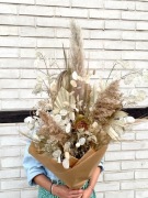 Bukiet susz lunaria srebrniki protea pampasy