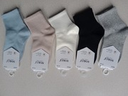 Skarpetki dziewczęce 23/26, zestaw 5par 